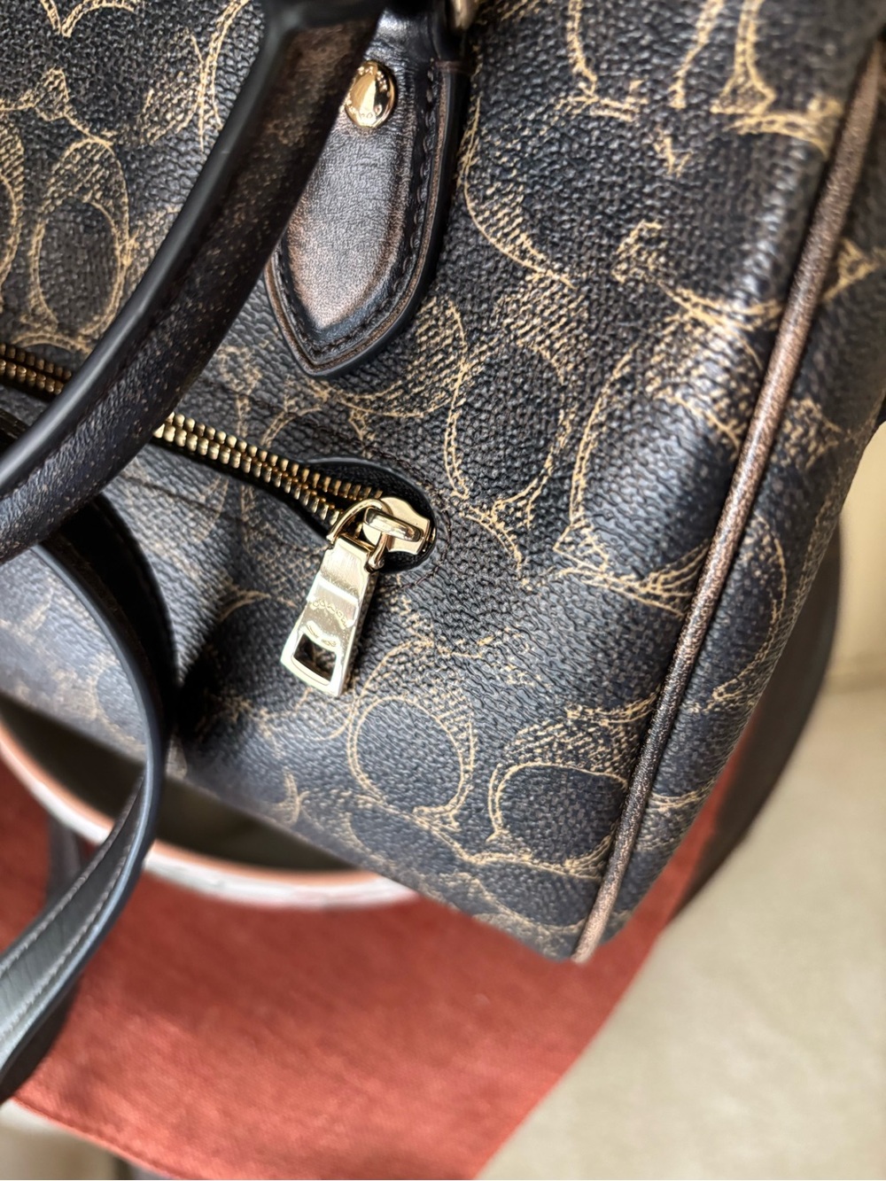 COACH Rowan Satchel Bag in Loved Signature Canvas W/charms - Picture 6 of 13